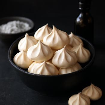 Mini Meringues Suisses Parfumées à la Vanille