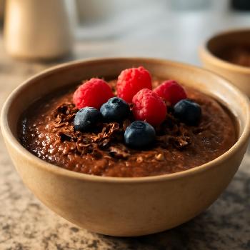 Mousse au chocolat et graines de chia sans noix