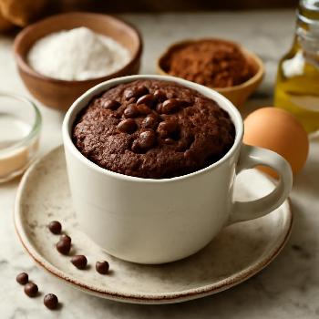 Mug Cake au Chocolat Facile au Micro-Ondes