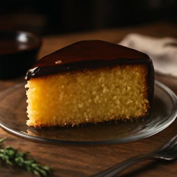 Plaque de Gâteau Jaune Moelleuse au Glaçage Chocolat Divin