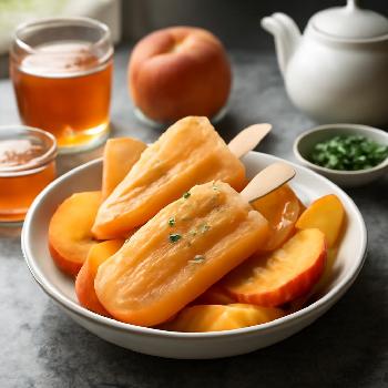 Popsicles au Thé Glacé Pêche et Verveine