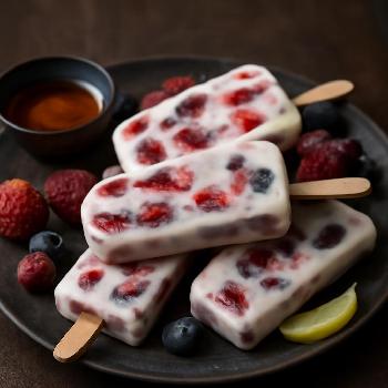 Popsicles Yaourt et Baies Mélangées