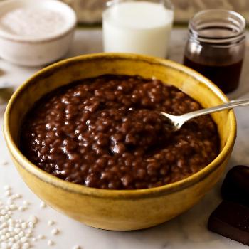 Pouding décadent au tapioca et chocolat noir