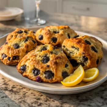 Scones aux Myrtilles et au Citron