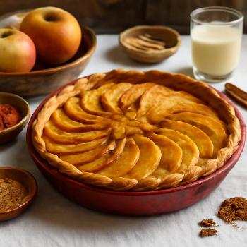Tarte aux Pommes Médiévale au Safran et aux Épices