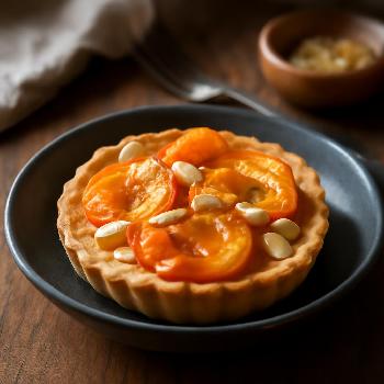 Tartelette aux Amandes et Abricots Rôtis au Miel