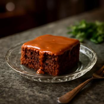 Texas Sheet Cake au Caramel: Une Variation Gourmande