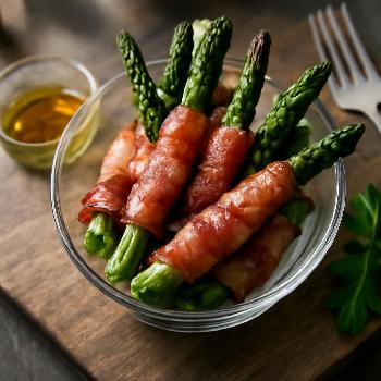 Asperges enroulées de bacon: Apéritif Croustillant et Savoureux
