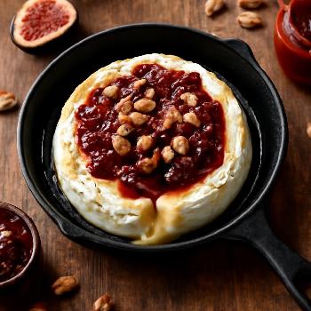 Brie au Four avec Confiture de Figues et Noix