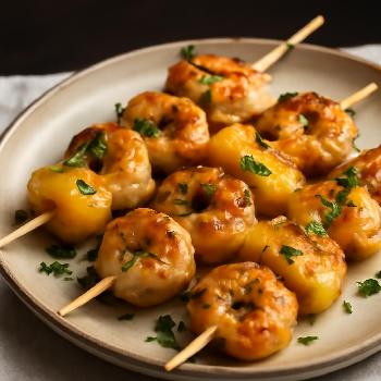 Brochettes de crevettes à la mangue et au gingembre