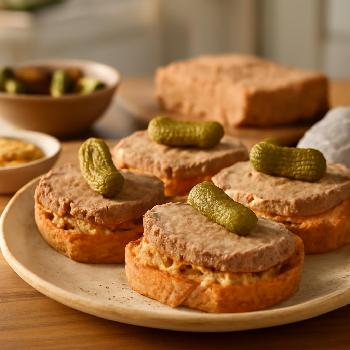 Canapés au Pâté de Campagne et Cornichons