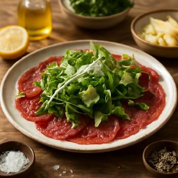 Carpaccio de Boeuf Truffé et Roquette