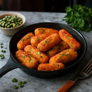 Croquettes Carottes-Petits Pois Croustillantes
