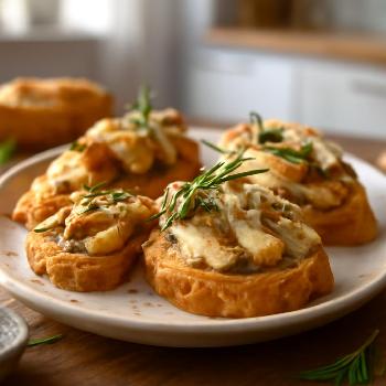 Crostinis au Poulet Rôti et Romarin