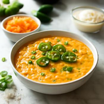 Dip Crémeux au Cheddar Fort et Jalapenos