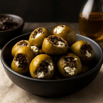 Olives Farcies à la Tapenade et au Chèvre Frais