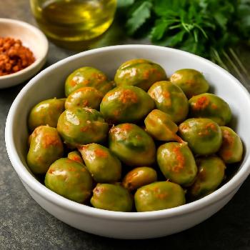 Olives Farcies aux Amandes et Piment d'Espelette