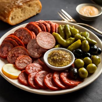 Plateau Saucisses et Cornichons Festif