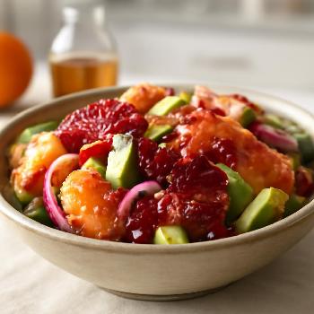 Salade d'Agrumes, Grenade et Avocat