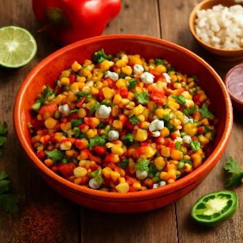 Salade de Maïs Grillé à la Mexicaine