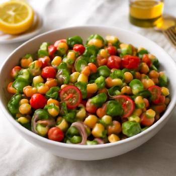 Salade de Pois Chiches à la Méditerranéenne