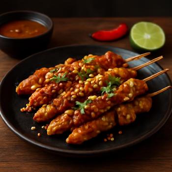 Satay de Poulet Indonésien Authentique
