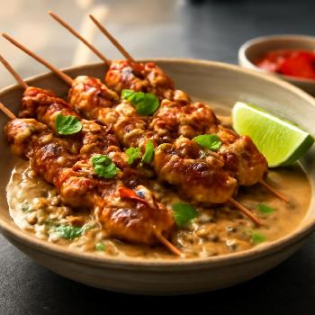 Satay de Poulet Maison