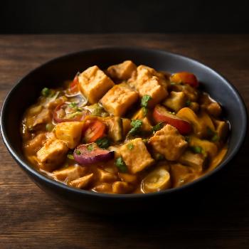 Satay de Tofu et Légumes, Sauce Arachide-Coco