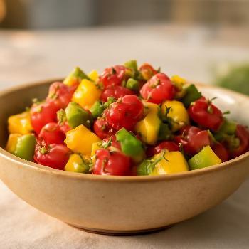 Tartare de Thon Exotique à la Mangue et Avocat