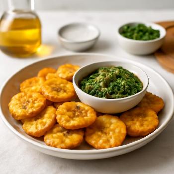 Tostones Revisitées : Sauce Chimichurri