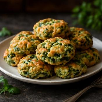 Biscuits Épinards et Feta au Citron