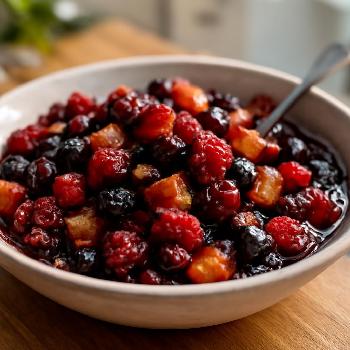 Compote de Baies et Pommes Épicée pour Tartines