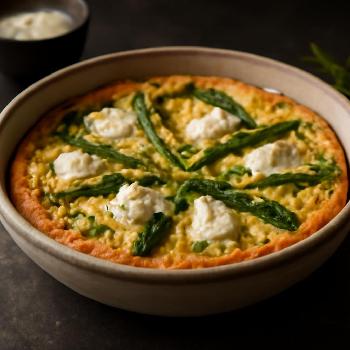 Frittata aux Asperges et Chèvre Frais
