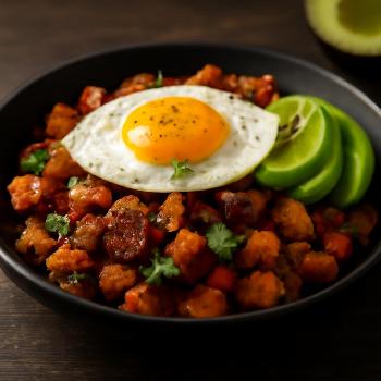 Hash de Patates Douces et Chorizo sans Gluten