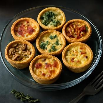 Mini Quiches Assorties pour un Brunch Buffet Varié et Savoureux