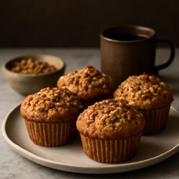Muffins au Café et Noix