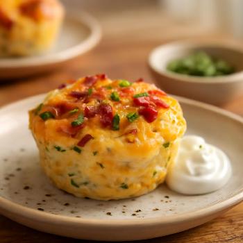 Muffins aux Œufs Faibles en Glucides au Bacon et Cheddar