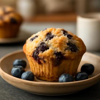 Muffins moelleux aux myrtilles, un délice matinal