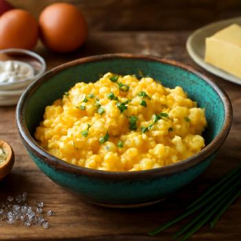 Oeufs Brouillés Parfaits et Crémeux