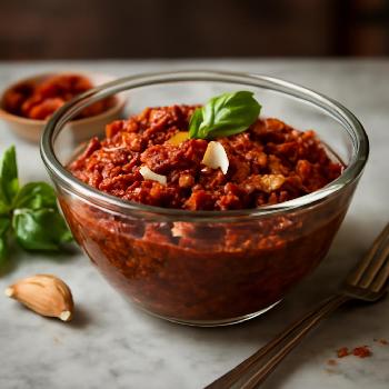 Pesto de Tomates Séchées et Basilic pour Brunch