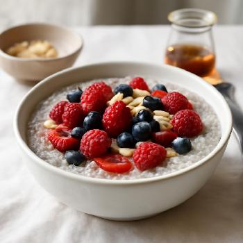 Pouding de Chia Végétalien aux Fruits Rouges