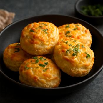 Scones au Fromage Cheddar et Ciboulette