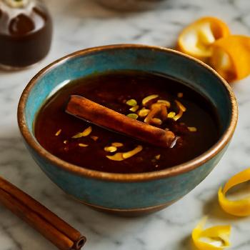 Sirop d'érable infusé à la cannelle et aux agrumes