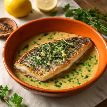Bar Poêlé au Beurre Citronné et Herbes Fraîches