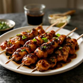 Brochettes de Poulet Yakitori Maison