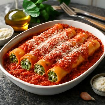 Cannellonis Épinards et Ricotta : Un délice italien