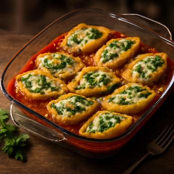 Coquilles farcies à la ricotta et aux épinards: Un plat italien réconfortant