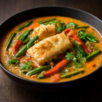 Curry de Poisson Thaï au Lait de Coco