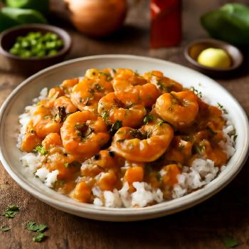 Étouffée de Crevettes Crémeuse