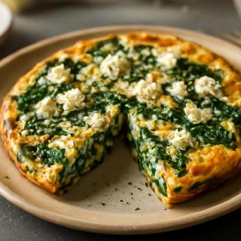 Frittata aux Épinards et Feta : Un Délice Protéiné